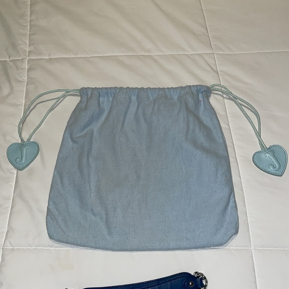 💙💚Y2K Juicy Couture Green and Navy Shoulder Bag with Original Dust Bag💙💚 - Picture 14 of 16